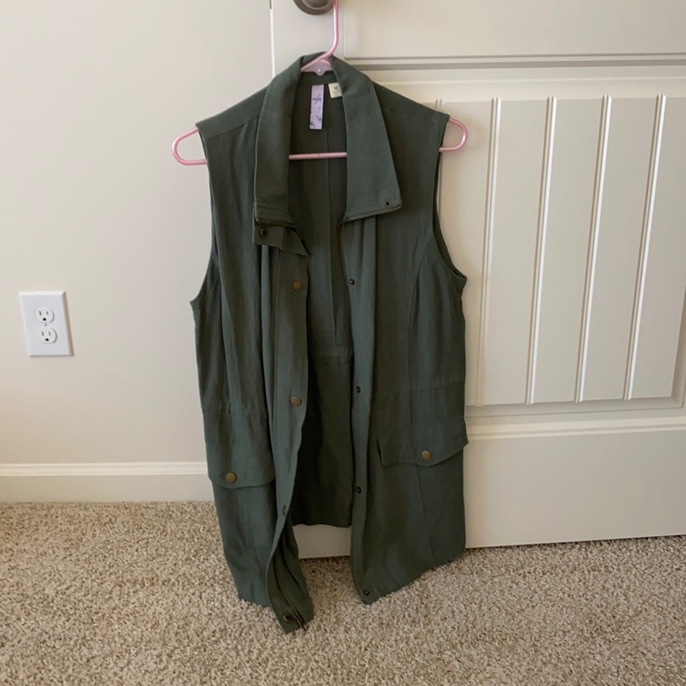 Hunter green vest for sale!